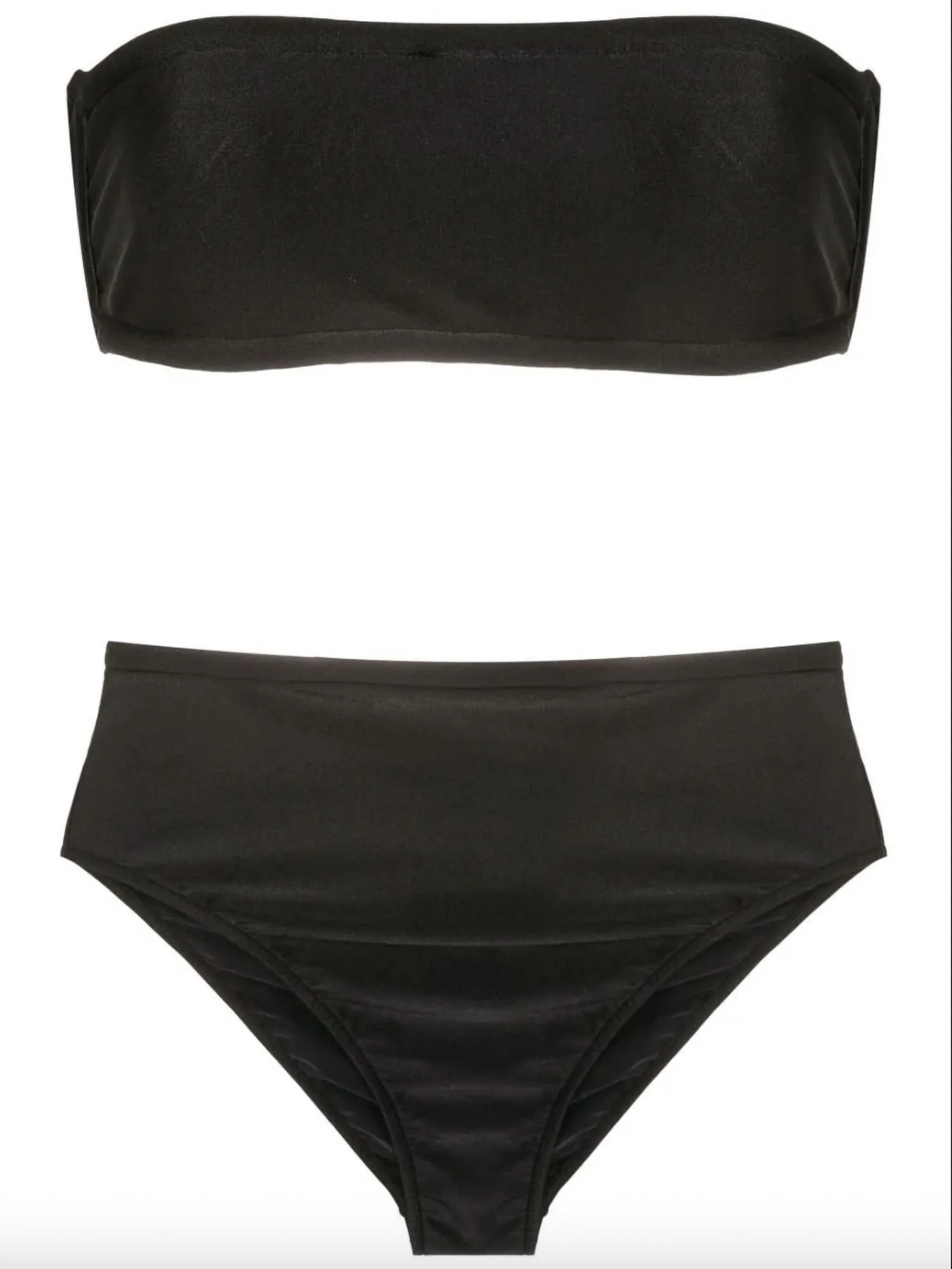 Adriana Degreas - Solid High-Leg Bandeau Bikini