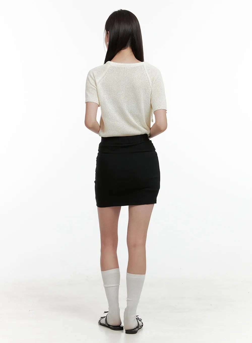 Basic Slim Mini Skirt OL411