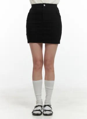 Basic Slim Mini Skirt OL411