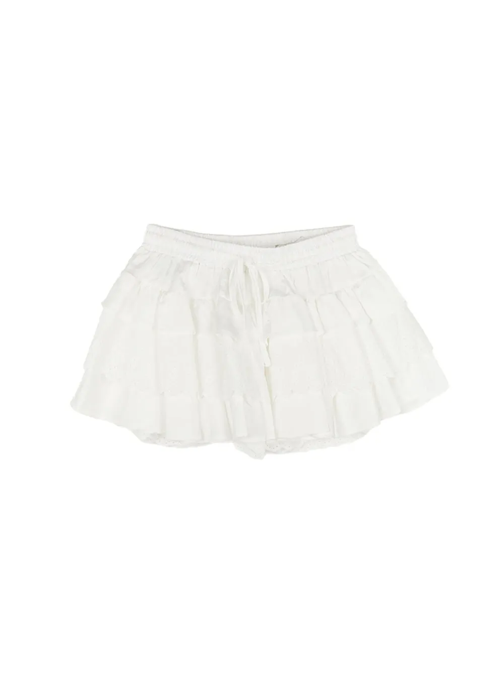 Checkered Lace Mini Skirt CA523