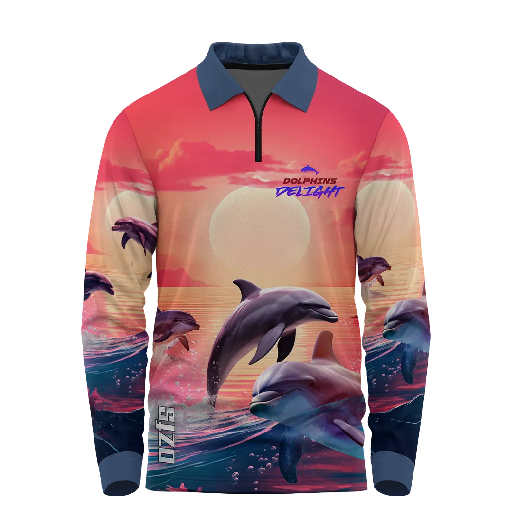 Dolphin Delight Fishing Shirt - Quick Dry & UV Rated