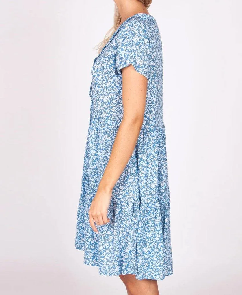 Hannah Dress | Wildflower Blue