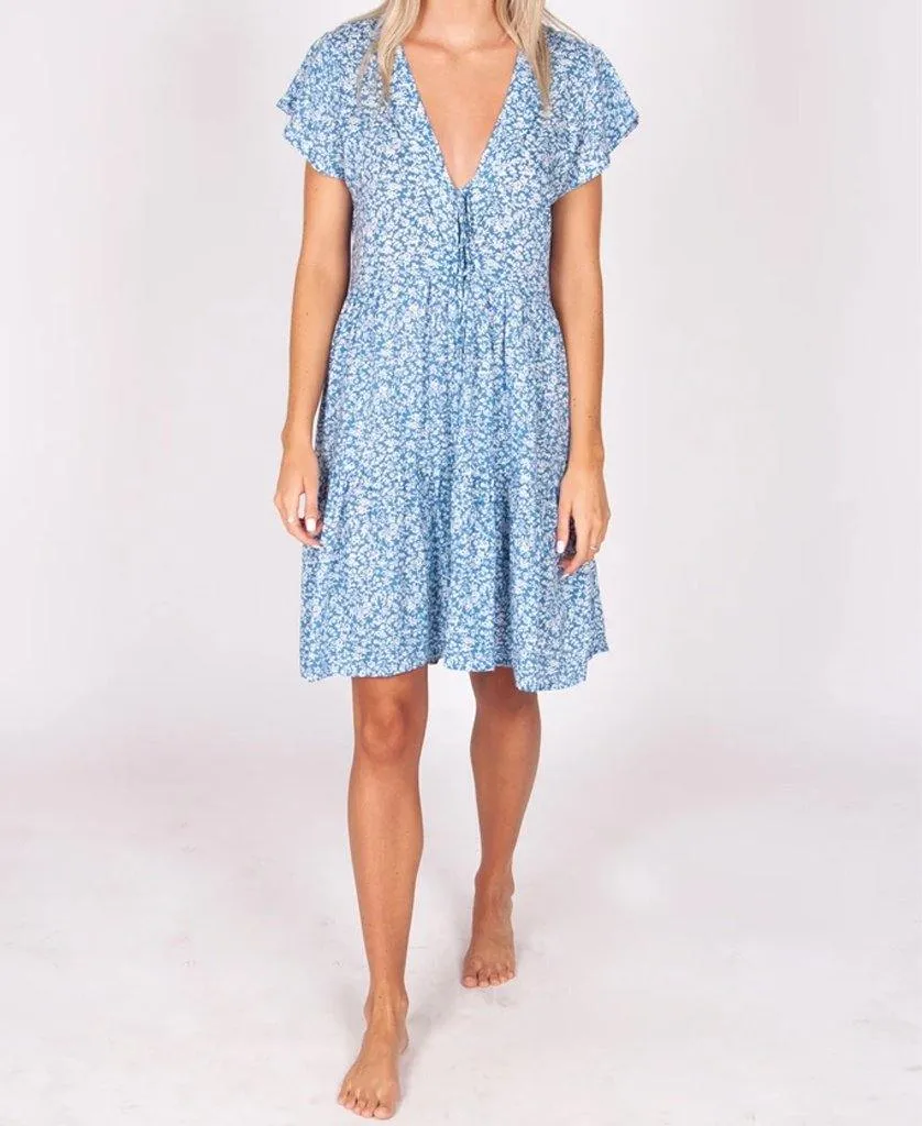 Hannah Dress | Wildflower Blue