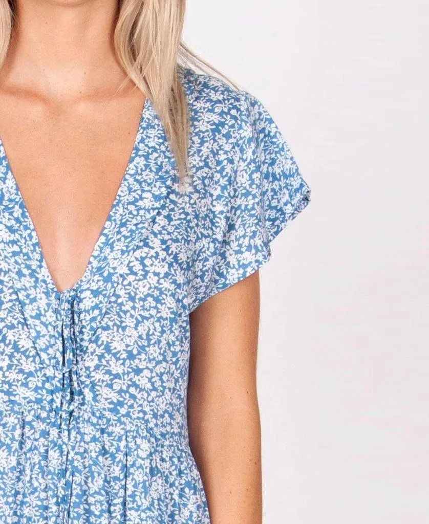 Hannah Dress | Wildflower Blue