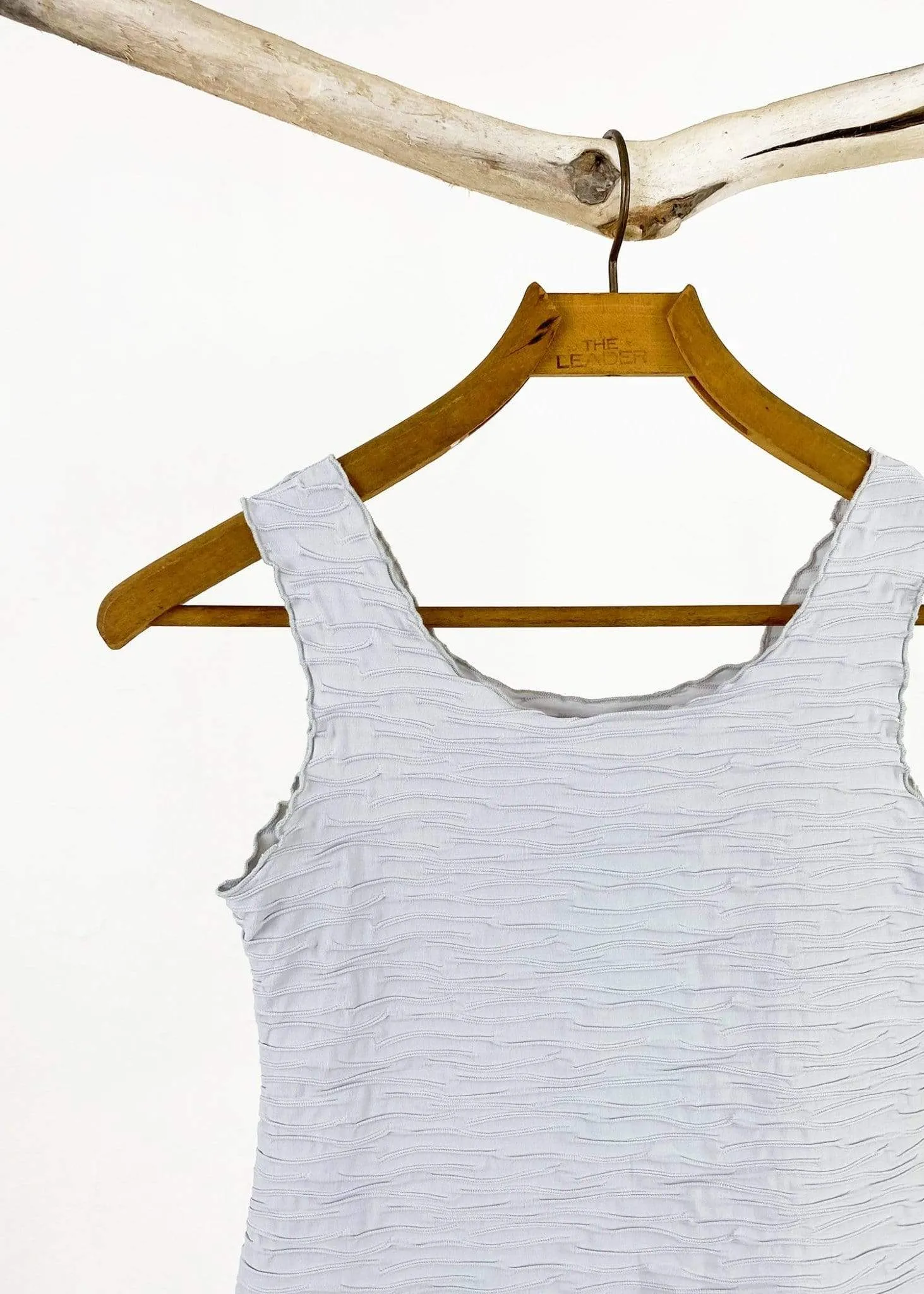 Microchip Crinkle Textured Charming Tank Top
