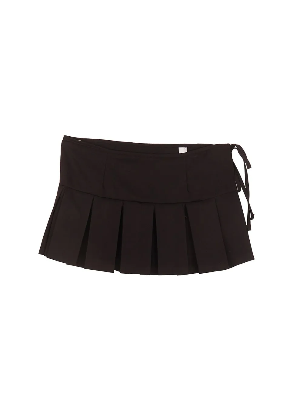 Pleated Wrap Mini Skirt CM504