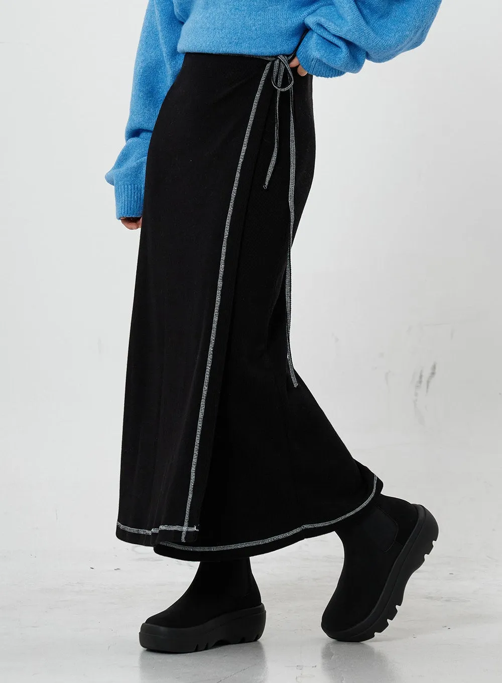 Stitch Wrap Skirt CS21