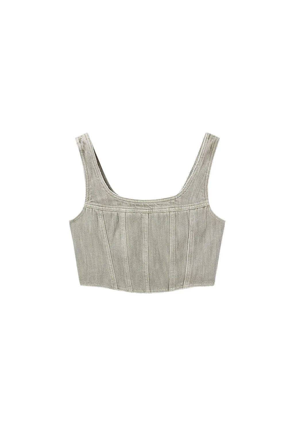 Vintage Denim Sleeveless Top