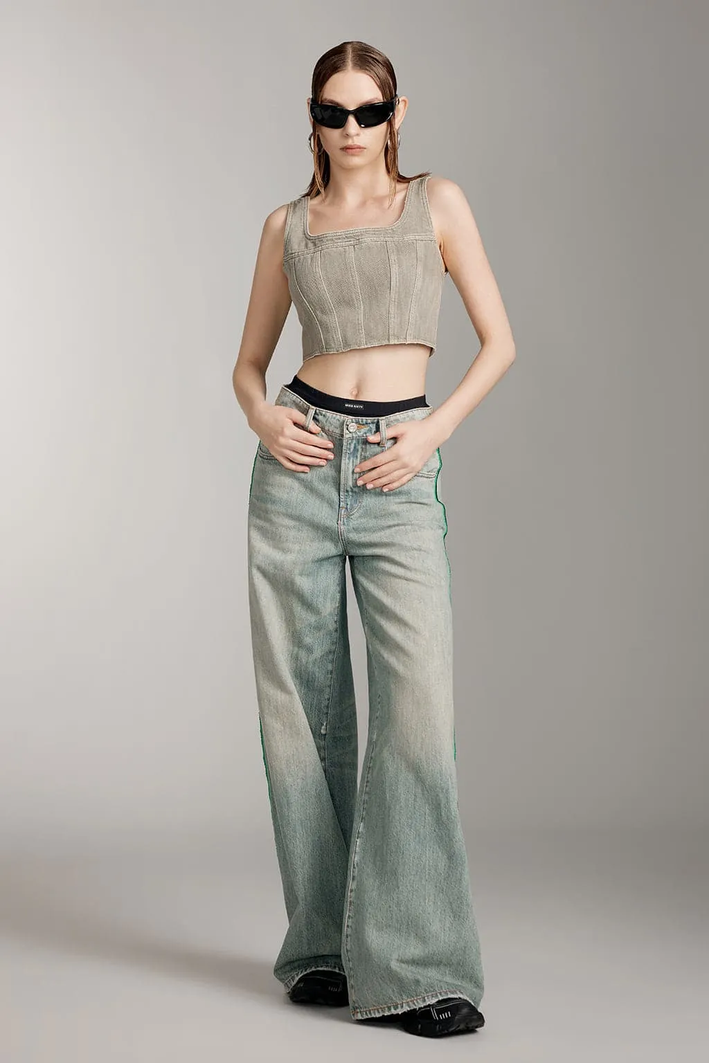 Vintage Denim Sleeveless Top