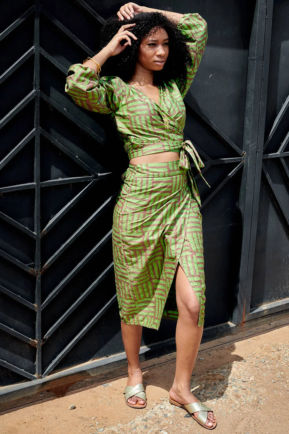 Wrap Skirt - Garden Gate