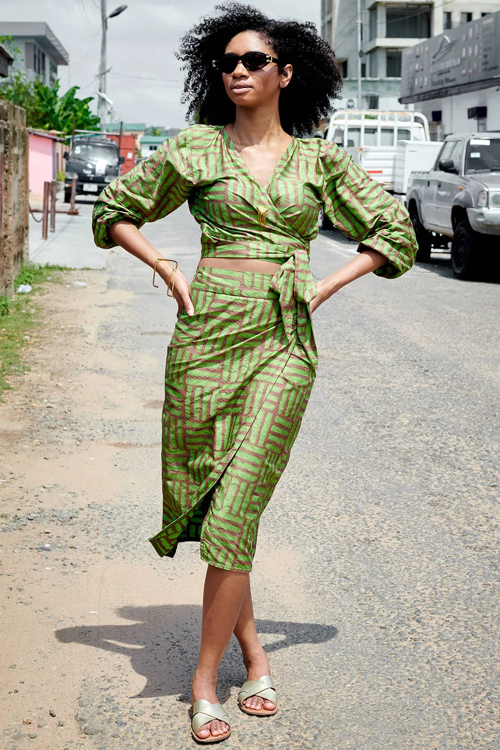 Wrap Skirt - Garden Gate