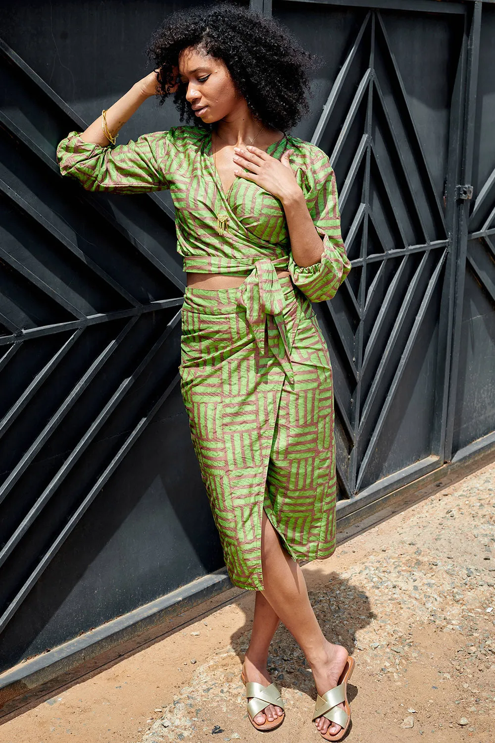 Wrap Skirt - Garden Gate