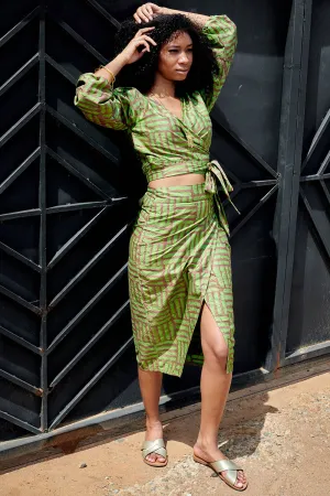 Wrap Skirt - Garden Gate